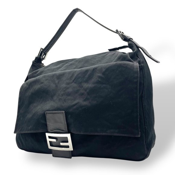 FENDI Mamma Bucket Vintage Shoulder Bag, Black, FF Logo, Silver Hardware, 13K... - Picture 1 of 16